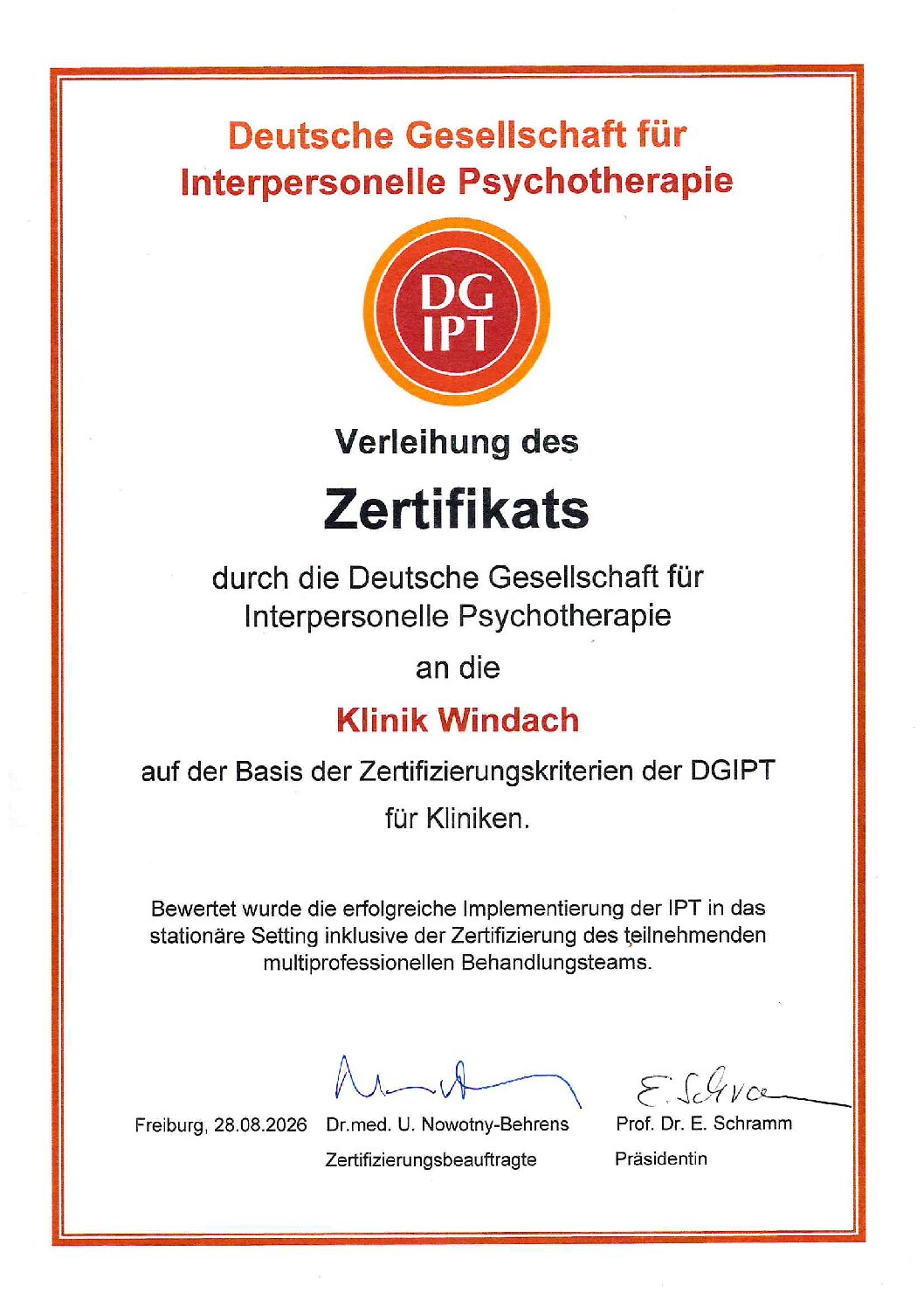 DGIPT-Zertifikat